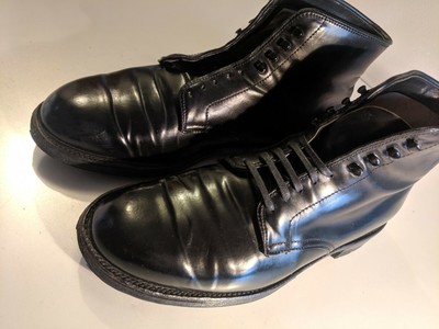 black shell cordovan boots