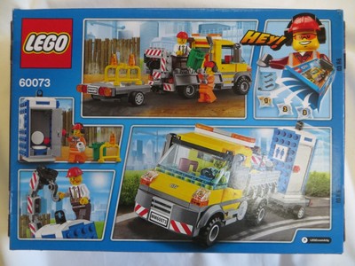 LEGO 60073 Service Truck Portable Toilet Porta Potty Crane Trailer City Boy 2015
