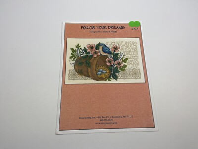 Imaginating Follow Your Dreams Counted Cross Stitch Pattern