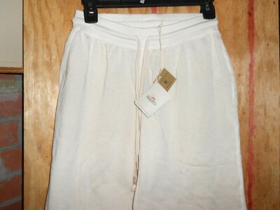 Faherty BIRCH Oasis Terry Coolots Wide Bottom Pants-Size Small-Retails $128-NWT