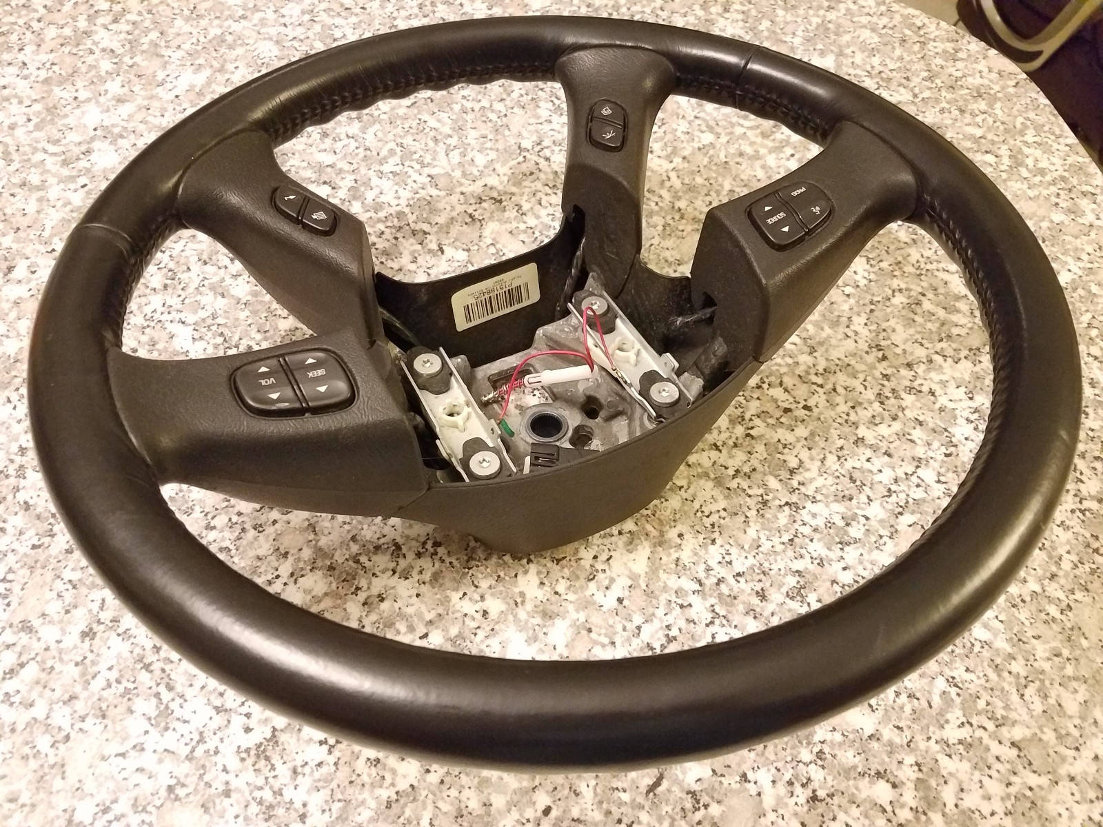 ✅ OEM Black Leather Steering Wheel silverado Chevy GMC