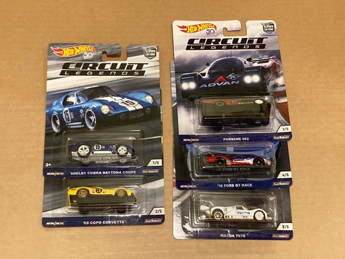 コンプリート　5台セット　ホットウィール　CIRCUIT LEGENDS 2019 Hot Wheels Premium Car Culture Circuit Legends Complete