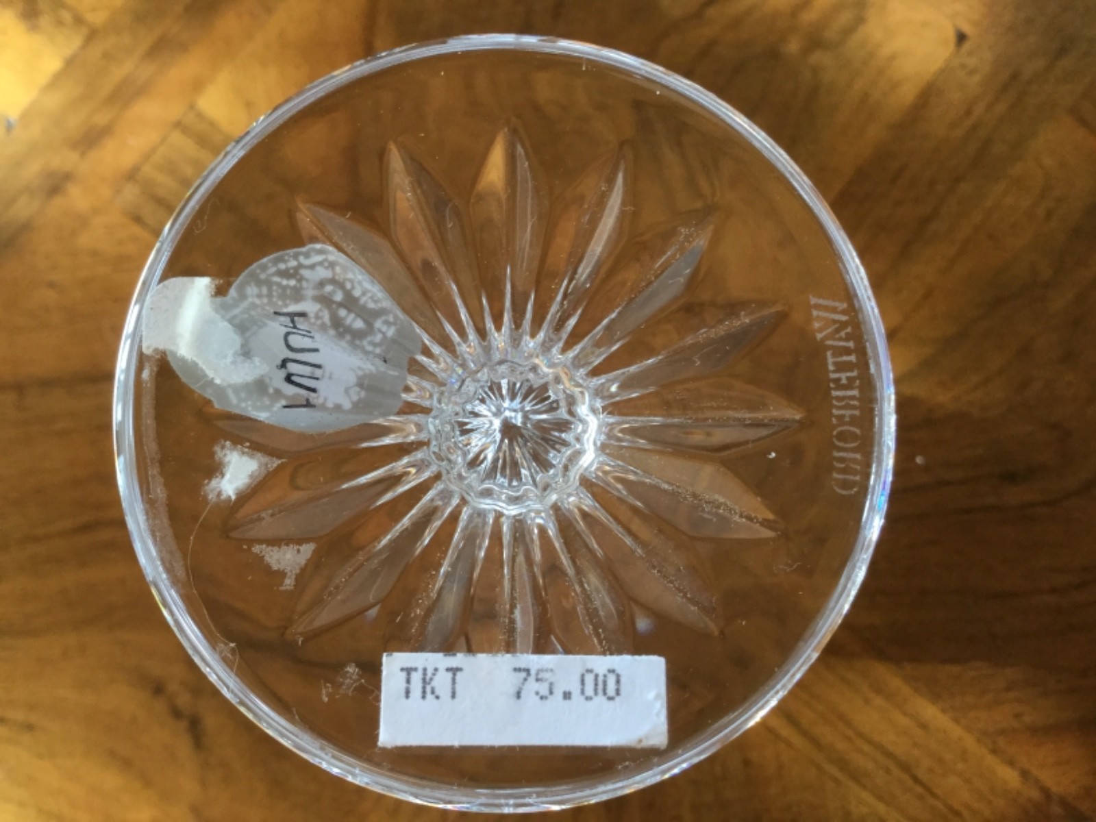 Waterford Crystal Araglin Pattern Set of 12 wine Glasses Excellent Condition