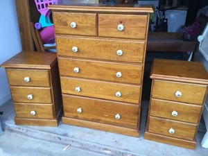 Bedside Drawers x2 and Dresser - Excellent Condition ...