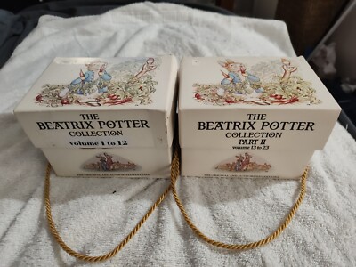 The Beatrix Potter Collection Vol. 1-23 complete Hard Cover Book Box Set 1986 vt