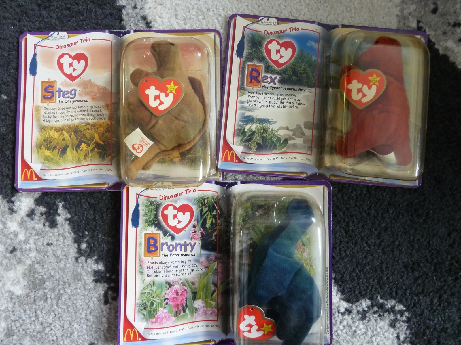 two sets Teenie Beanie Babies 2000 in packages McDonalds complete set