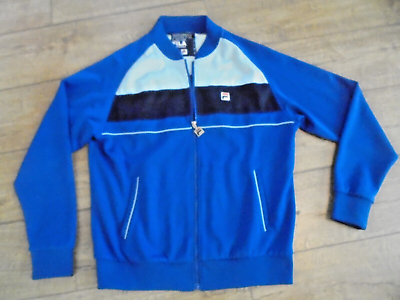 Fila white line store track top