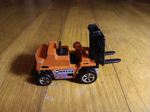 Orange Forklift 1979 Diecast Vehicle Mattel China