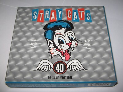 40 by STRAY CATS (2019) Digipak Deluxe Edition CD Set with Coasters , Stickers