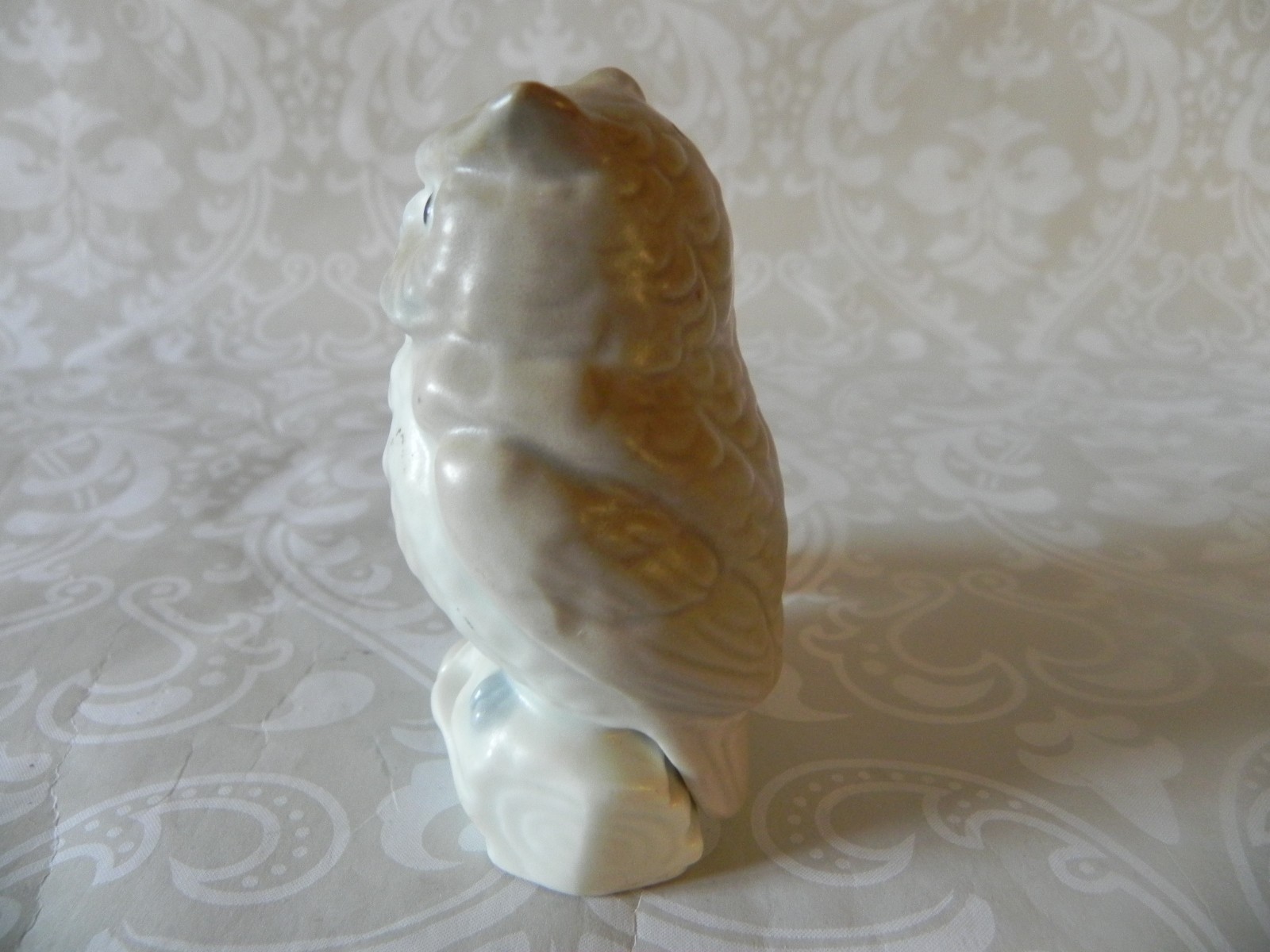 Owl Figurines O.M.C Made In Japan Porcelain Mother & Baby
