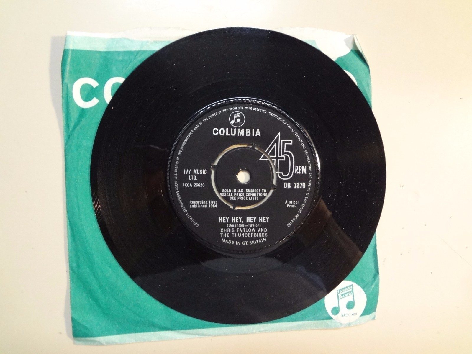 英7” Chris Farlowe Hey Hey Hey Hey DB7983 Columbia /00080 Chris Farlowe Hey Hey Hey Hey - YouTube