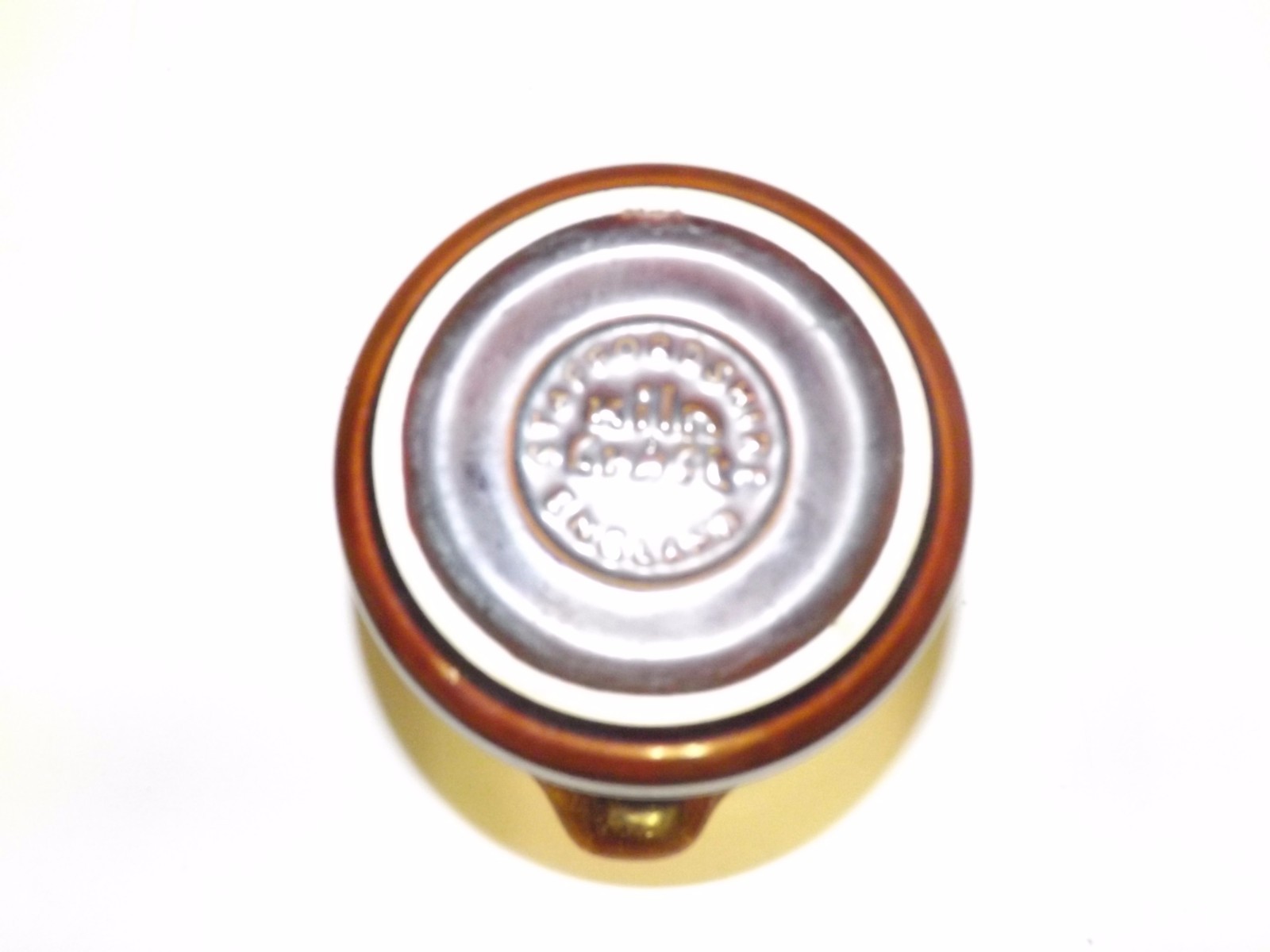 STAFFORDSHIRE ENGLAND KILN CRAFT BROWN DRIP SAUCE GRAVY BOWL DISH CROCK