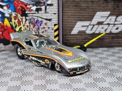 HOT WHEELS VHTF 2009 DRAGSTRIP DEMONS SERIES MONGOOSE ENGLISH LEATHER CORVETTE