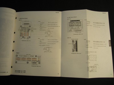 Yamaha Portatone Keyboard PSR-600 Service Manual Schematic Parts List FACTORY