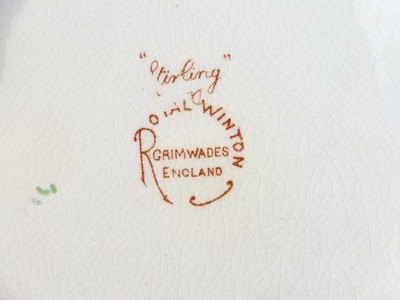 16 inch STIRLING STONEWARE SERVING PLATTER Royal Winton GRIMWADES ENGLAND