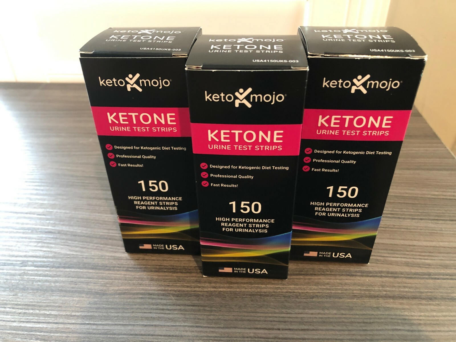 Keto Mojo Ketone Urine Test Strips Exp 10/2022 3 Boxes of 150 = 450
