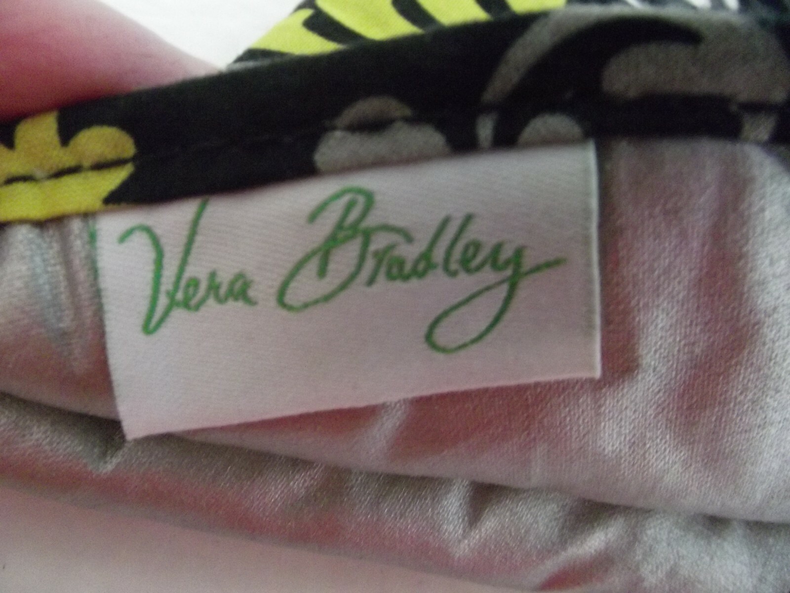 Vera Bradley curling iron cover storage travel black green gray floral NWOT