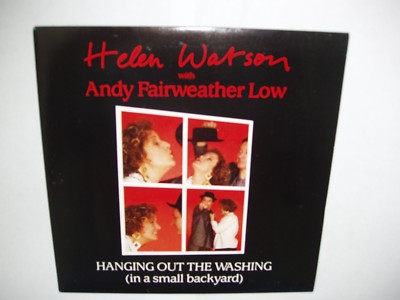 HELEN WATSON & ANDY FAIRWEATHER LOW HANGING OUT WASHING   7'' SINGLE RECORD 1989 