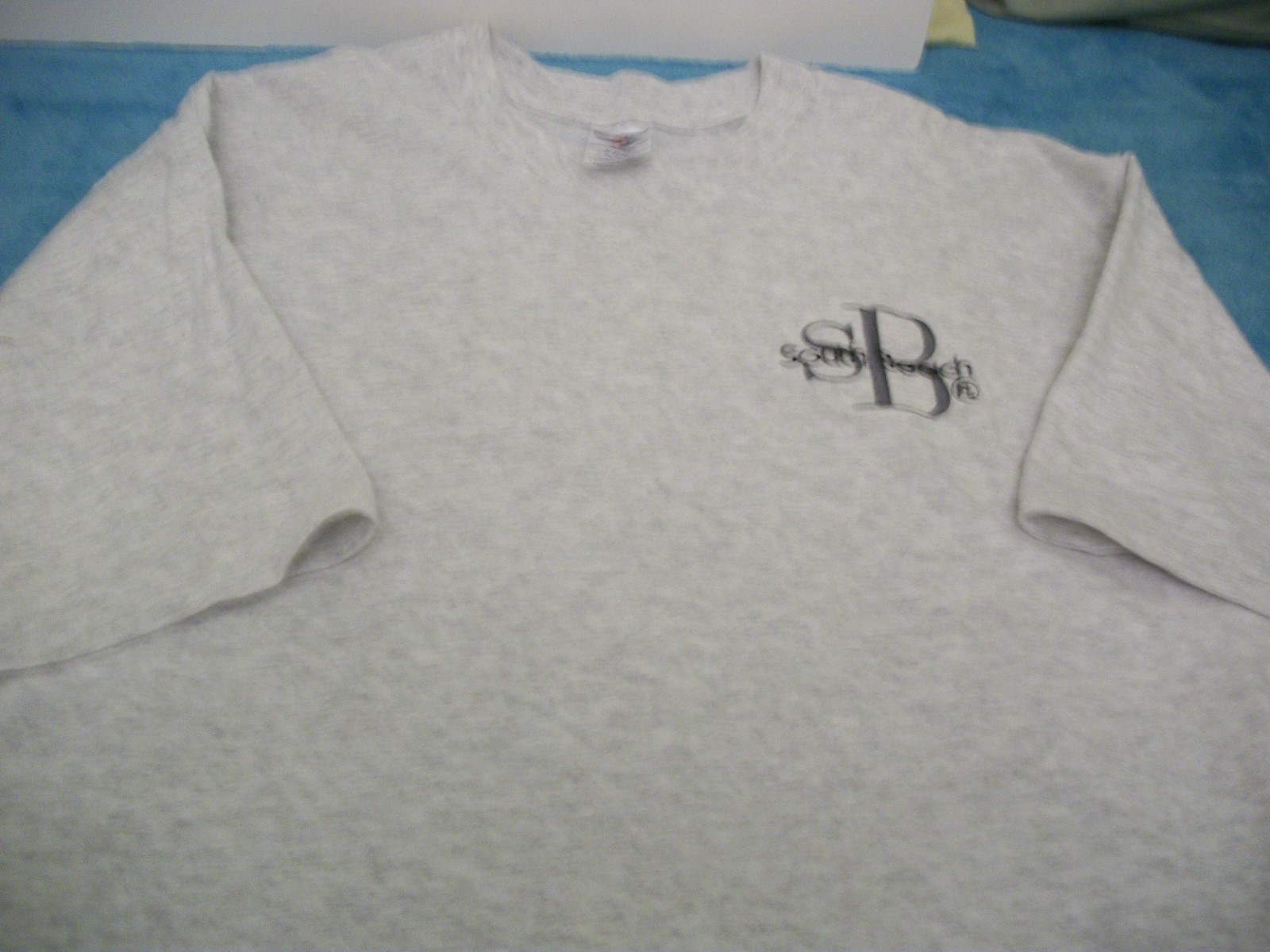 NEW   T SHIRT    SOUTH BEACH, FL      GRAY    XL     JERZEES HEAVYWEIGHT