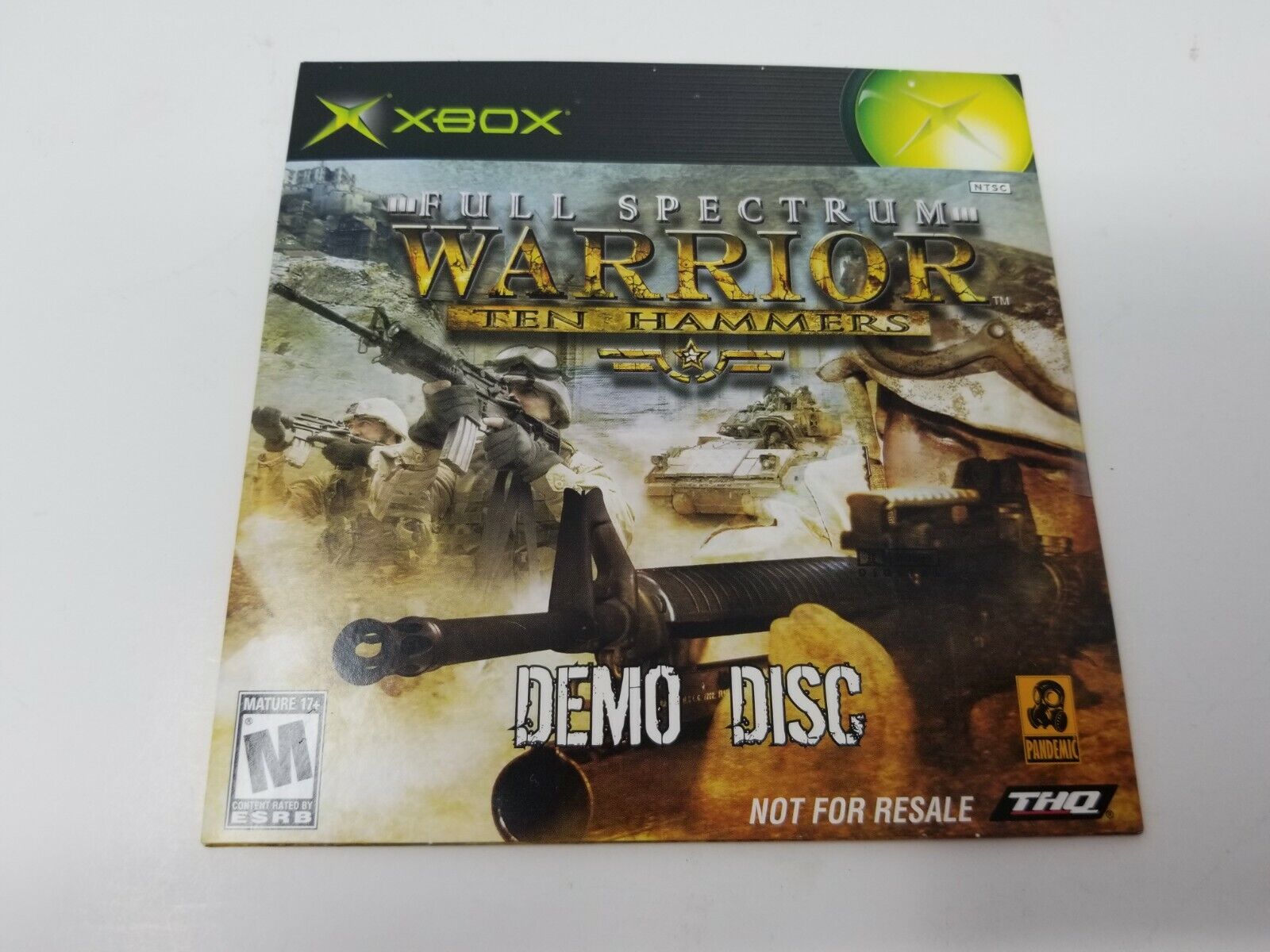 Full Spectrum Warrior: Ten Hammers (Xbox, 2006) Demo Disc Full Spectrum Warrior: Ten Hammers (Xbox, 2006) Demo Disc