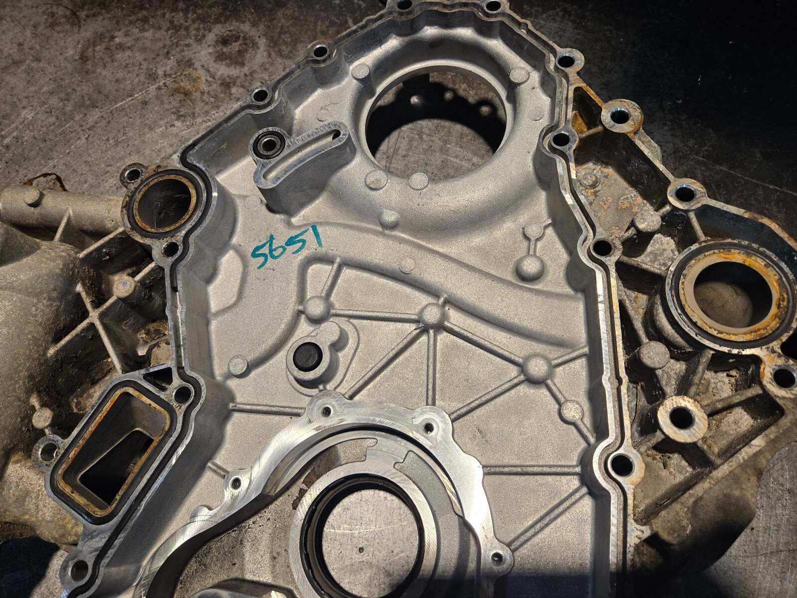 Ford 6.7 Powerstroke Diesel Front Timing Cover BC3Q-6C086-A REF5651 - Picture 7 of 12