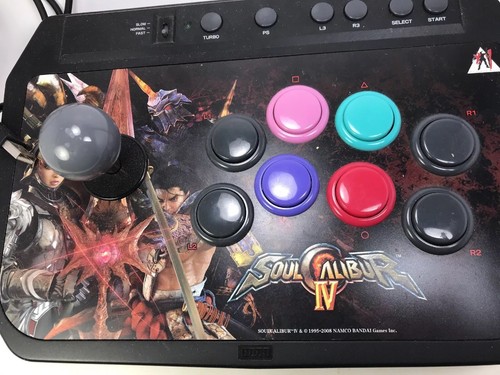 Soul Calibur IV 4 PS3 USA HORI Stick PLAYSTATION 3 Game Brand 2008 Used Black