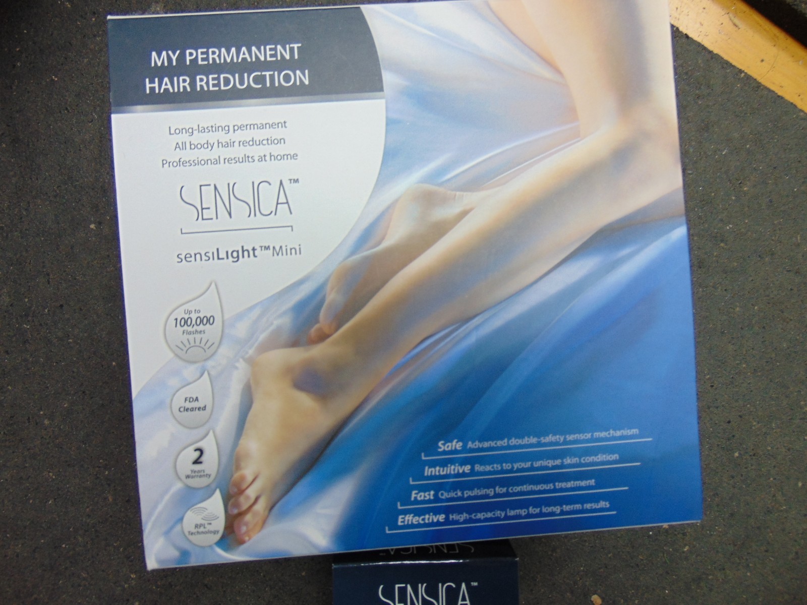 Sensica Sensilight Mini 100K Hair Removal FDA Cleared+Treatment Body Milk NEW