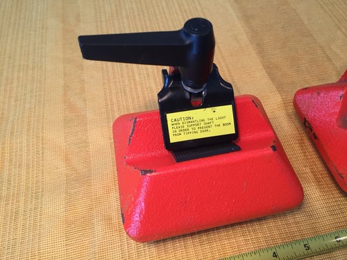 Qty 2 - Manfrotto Bogen Orange Counter Balance Weight  Light Boom About 10 lbs