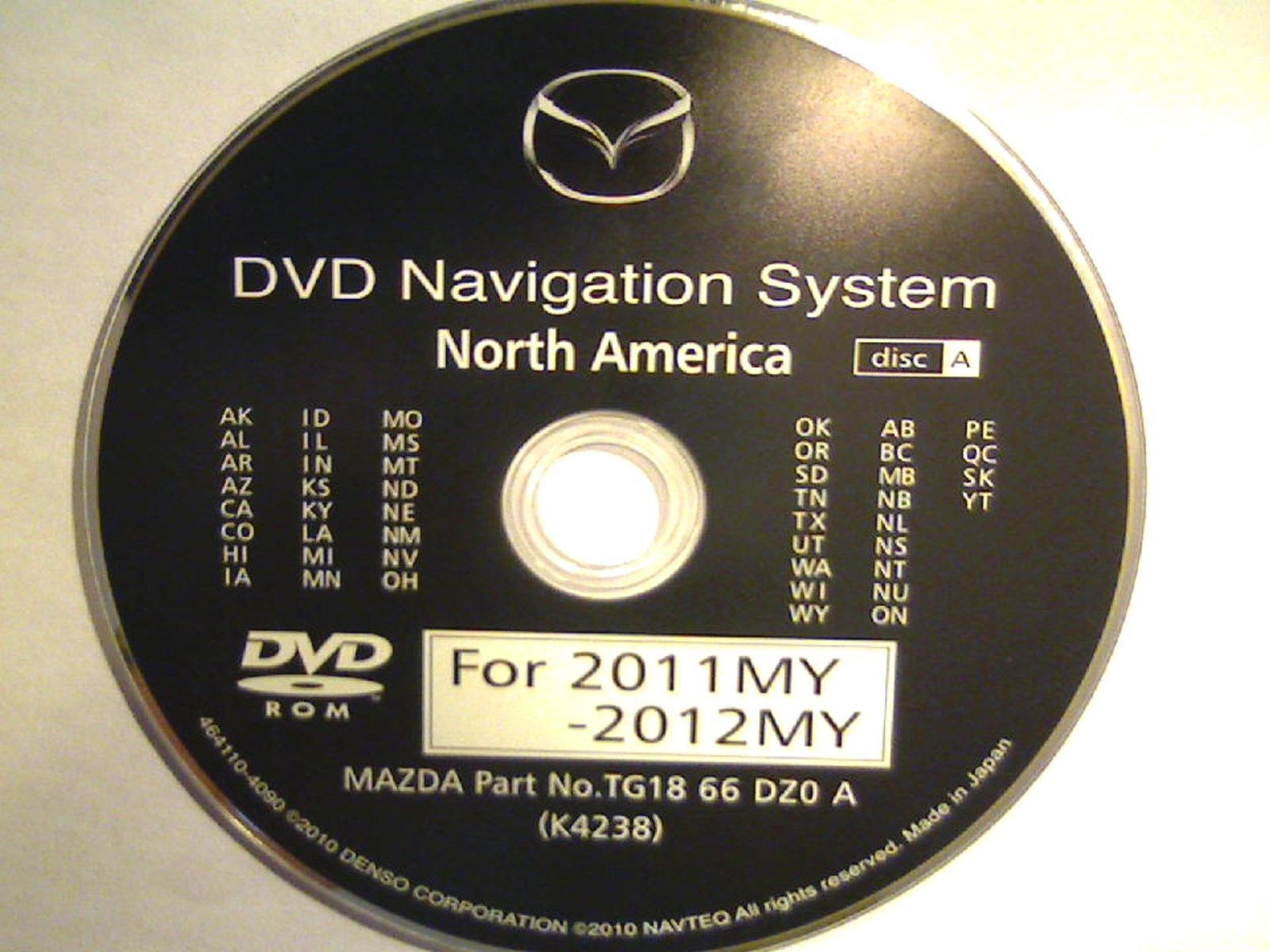 Navigationssoftware & Karten Mazda Tomtom KD51 66 EZ1D SDkarte Europa