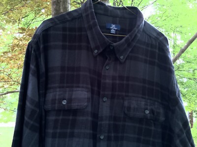 Men s Size 3XL  George  Brand Button Up Long Sleeve Flannel Shirt NWOT