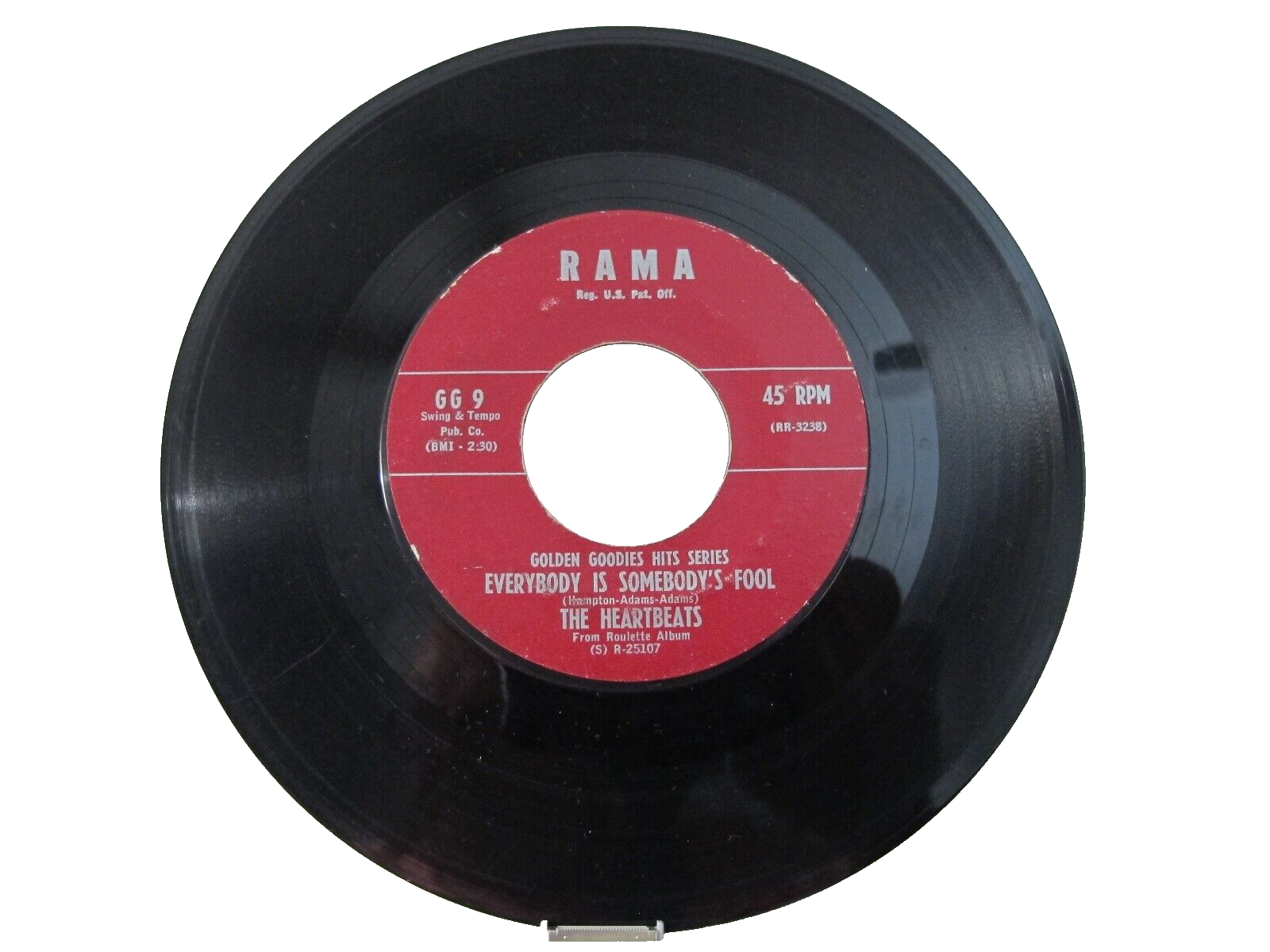45 RECORD - THE HEARTBEATS - EVERYBODY IS SOMEBODY'S FOOL | eBay