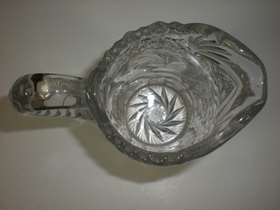 1800's Victorian EAPG PITCHER Pinwheel and Star pattern Milk Cream