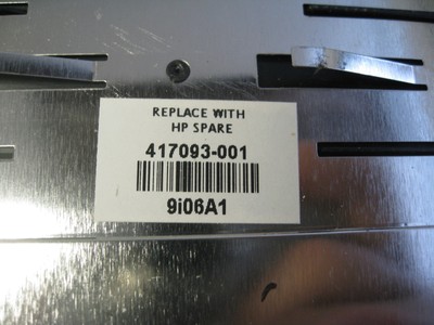 HP Pavilion dv2120us dv2000 Bottom Bezel w/Covers 417093 60.4F601.003 (E24-03)