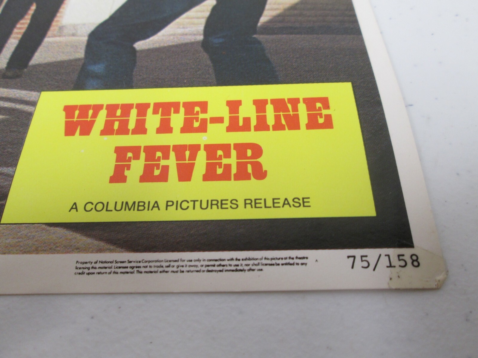 Vtg Original 1975 Lobby Card White Line Fever Slim Pickens Jan Michael Vincent 8