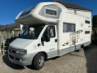 CI Motorhome Mizar GTL Living, 6 Berth, 6 Belt, Rear Garage, Over Cab Bed