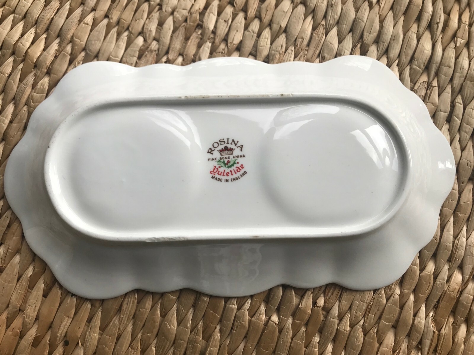 Vintage Rosina Fine Bone China Yuletide Cream and Sugar Set