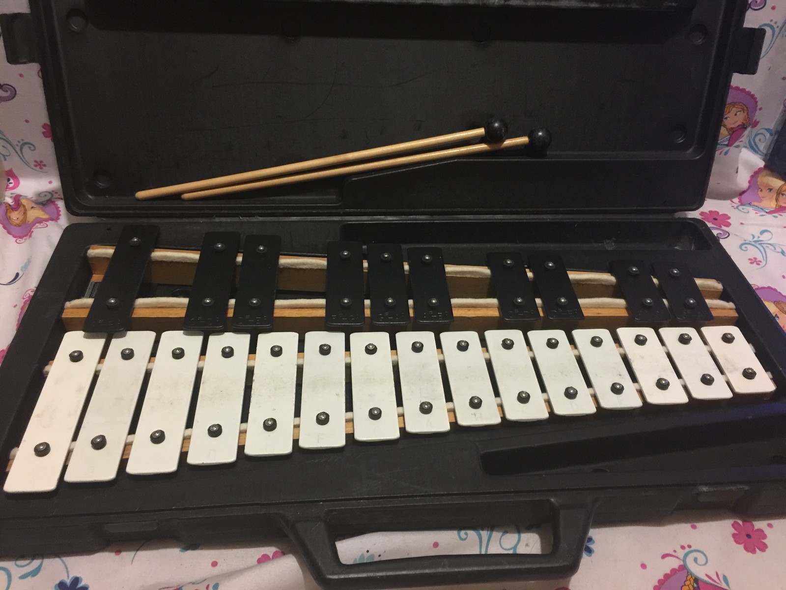 KAMAN CB700 CB 700 Educational Percussion XYLOPHONE w/ Case Mallets WATCH VIDEO