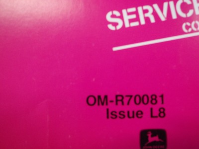 #16 John Deere 300 Series OEM ENGINES Operators Maintenance Manual OM-R70081 L8