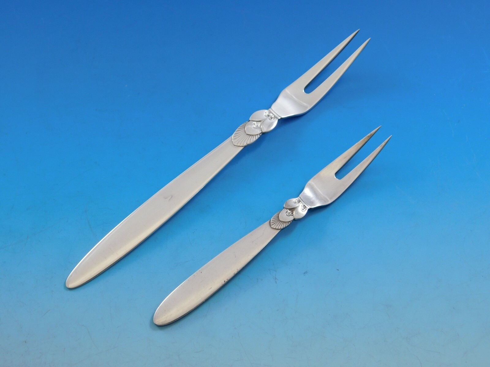 Cactus by Georg Jensen Danish Sterling Silver Flatware Set ...