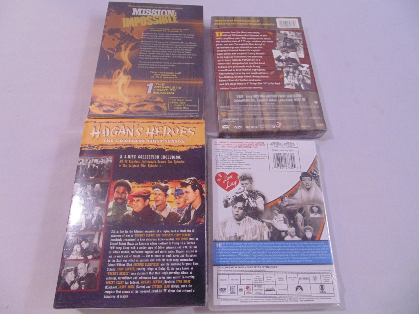 Classic TV show Lot of 4 series 1st season-Lucy/F-Troop/Hogans Heros/Mission Imp