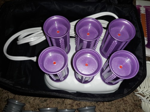 Calista Tools S12-Base Ion Hot Rollers Short Style Set Base with clips in case