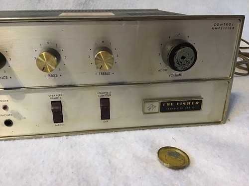 FISHER TX-100 CONTROL AMPLIFIER solid state integrated amp Vintage Transistor