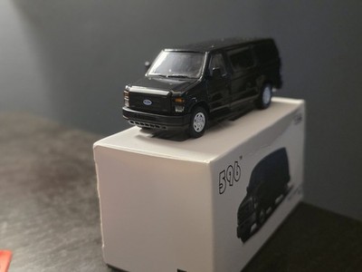 【新品】3台 596 1/64 フォード Eシリーズ E350 バン ブラック 596 Model 1/64 Ford E350 Van – 20KM Diecast