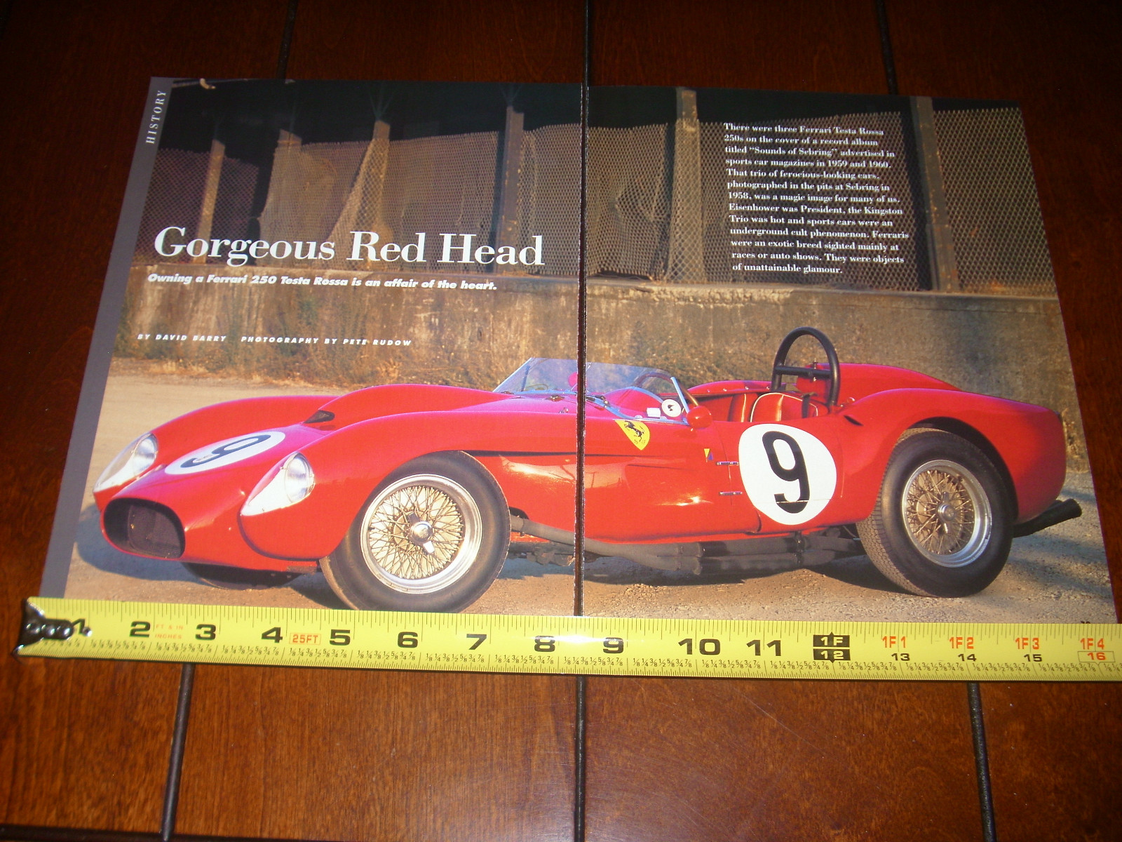 1958 FERRARI 250 TESTA ROSSA - ORIGINAL 2000 ARTICLE | eBay