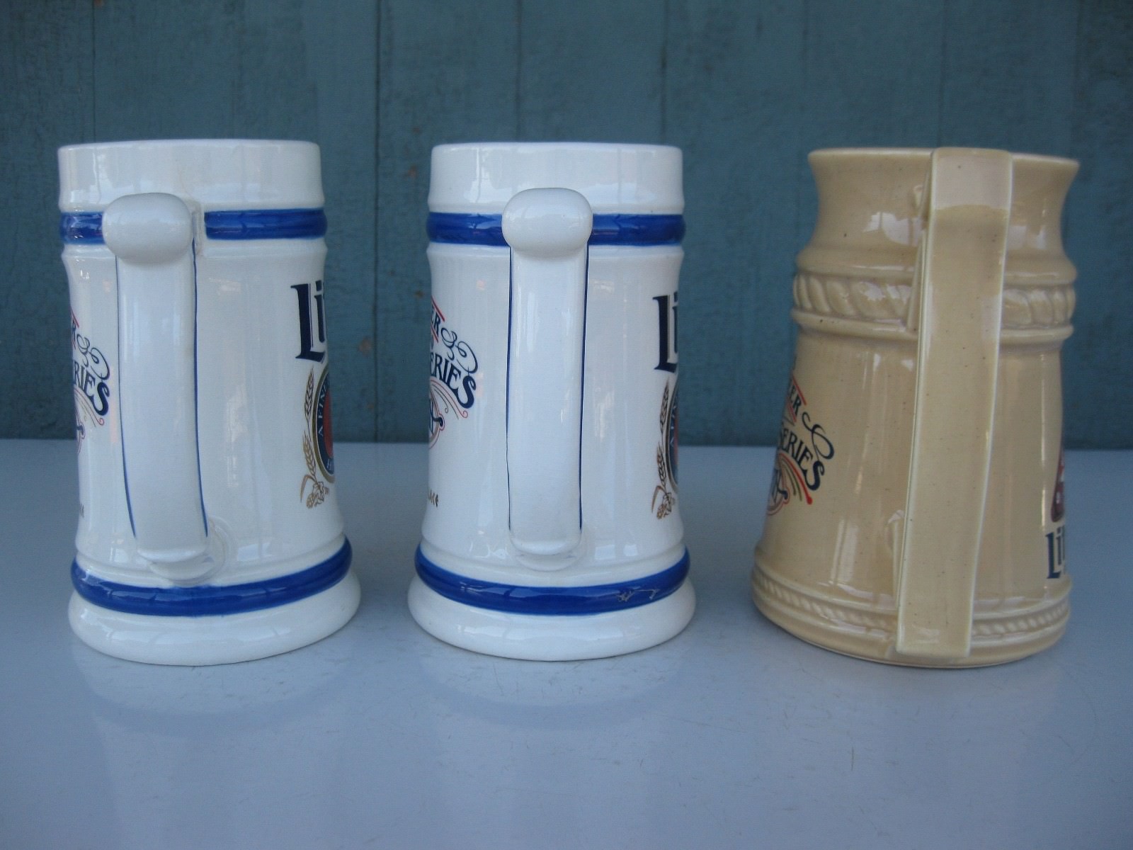Lot of 3 Vintage 1980s Miller Lite Beer World Series of Tavern Pool Steins