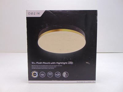 Orein 13'' Light Adjustable CCT Integrated LED Flush Mount with Nightlight