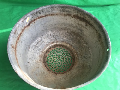 Vintage Metal Cream Separator Milk Strainer Funnel Farmhouse Light Shade 12 1/2