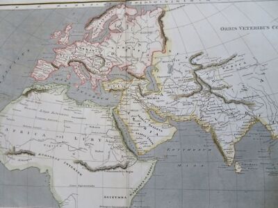 Ancient World Mediterranean North Africa Europe Asia India Arabia 1818 map