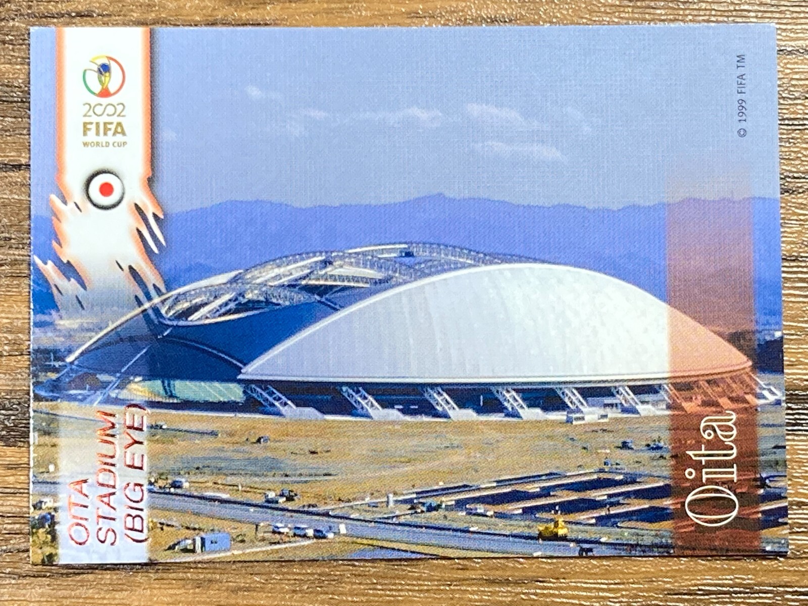 Panini 2002 FIFA World Cup Card No.18 Oita Stadium (Big Eye