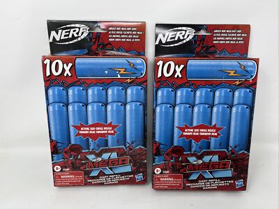 LOT OF 2 NERF MEGA XL  10 Dart Refill Works with All Mega XL Blasters  30 Darts